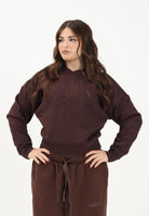 ADIDAS ORIGNALS Felpa girocollo Cozy Holiday Graphic marrone da donna JM1794  ADIDAS ORIGINALS 