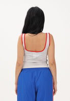 ADIDAS ORIGINALS Canotta bianca da donna con rifiniture rosse e blu KE2356 . ADIDAS ORIGINALS 