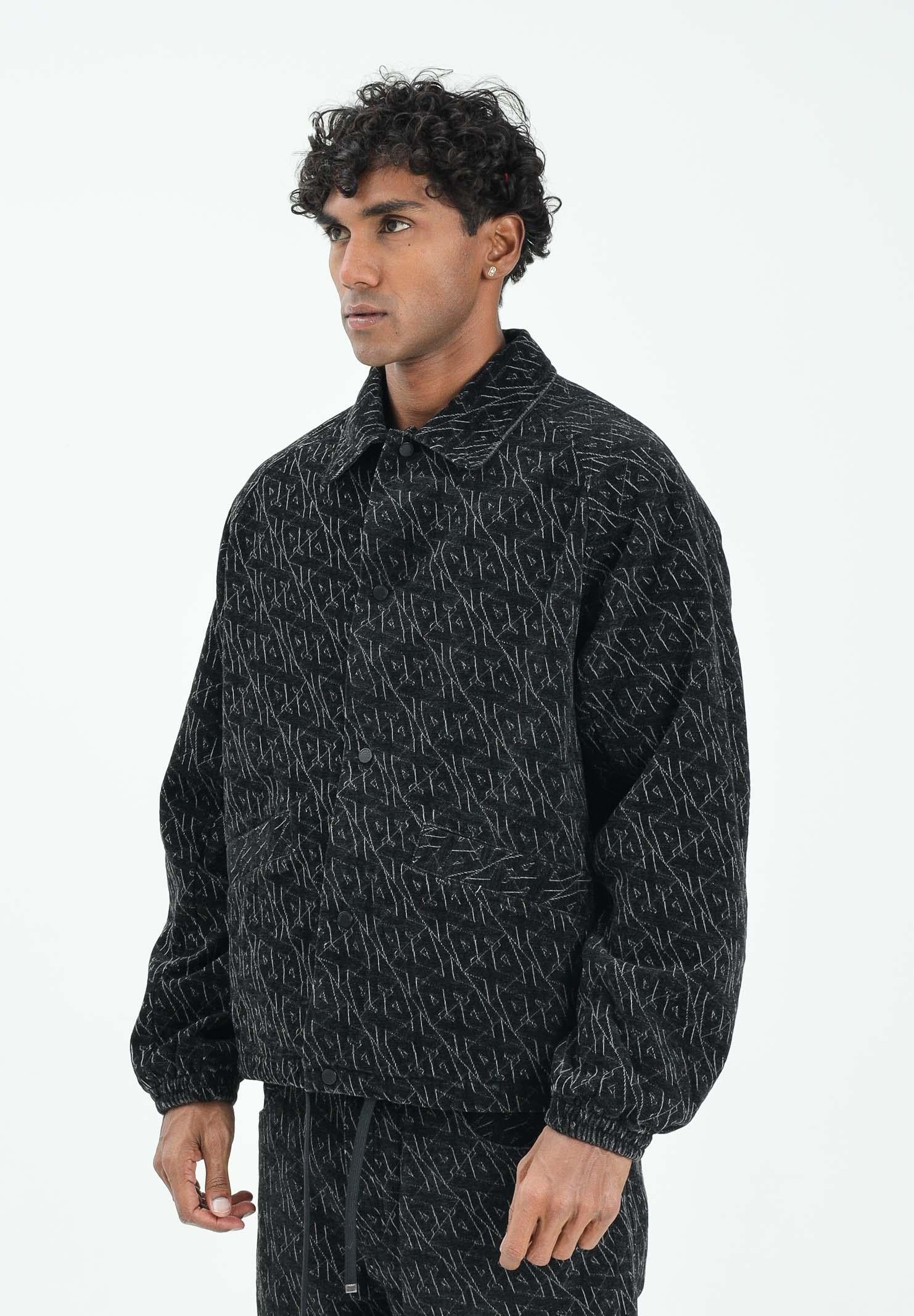 ARMANI EXCHANGE Giubbotto nero da uomo con logo all-over XM001866AF18821 FC145 ARMANI EXCHANGE 