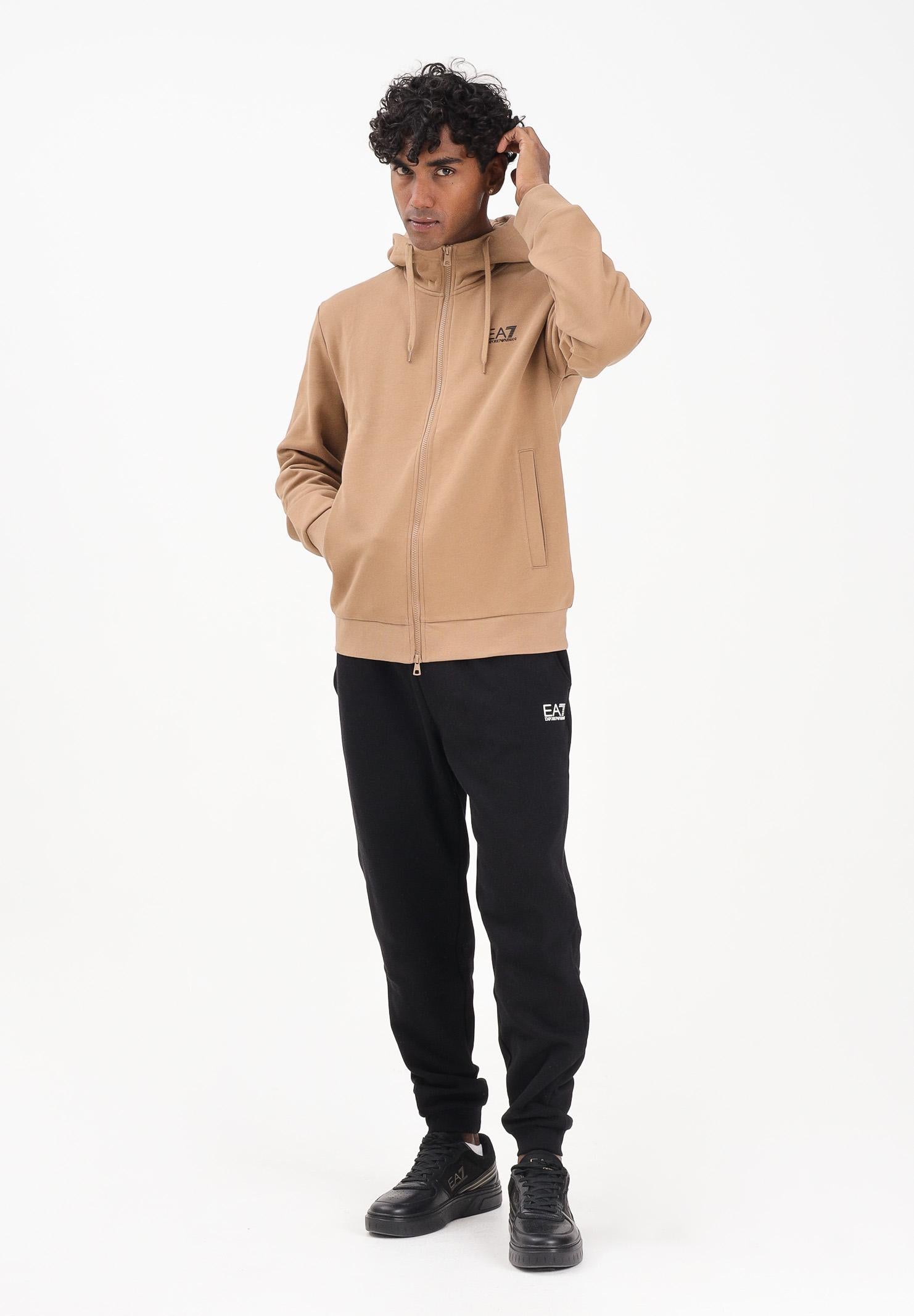 EA7 Tuta Core Identity beige e nera da uomo 8NPV68PJVTZ M1013 EA7 