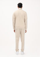 ADIDAS PERFORMANCE Tuta Basic 3-Stripes Fleece beige da uomo KR5358 . ADIDAS PERFORMANCE 