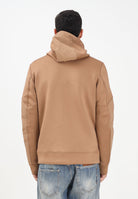 BLAUER Felpa con cappuccio SCUBA SURFACE tabacco da uomo 25WBLUF02253-004745 343 BLAUER 