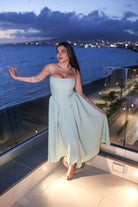 SANTAS Abito midi MARSHMALLOW verde menta da donna PV2509 VERDE SANTAS 