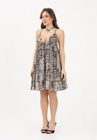 PINKO Abito corto beige da donna con stampa snake 106917A3AP CZ9 PINKO 