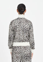 PUMA Felpa con zip T7 Leo Luxe All-Over Print panna da donna 632342 91 PUMA 