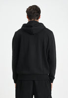 LACOSTE Felpa con zip nera per uomo e donna rifinita da ricamo coccodrillo SH9626 031 LACOSTE 