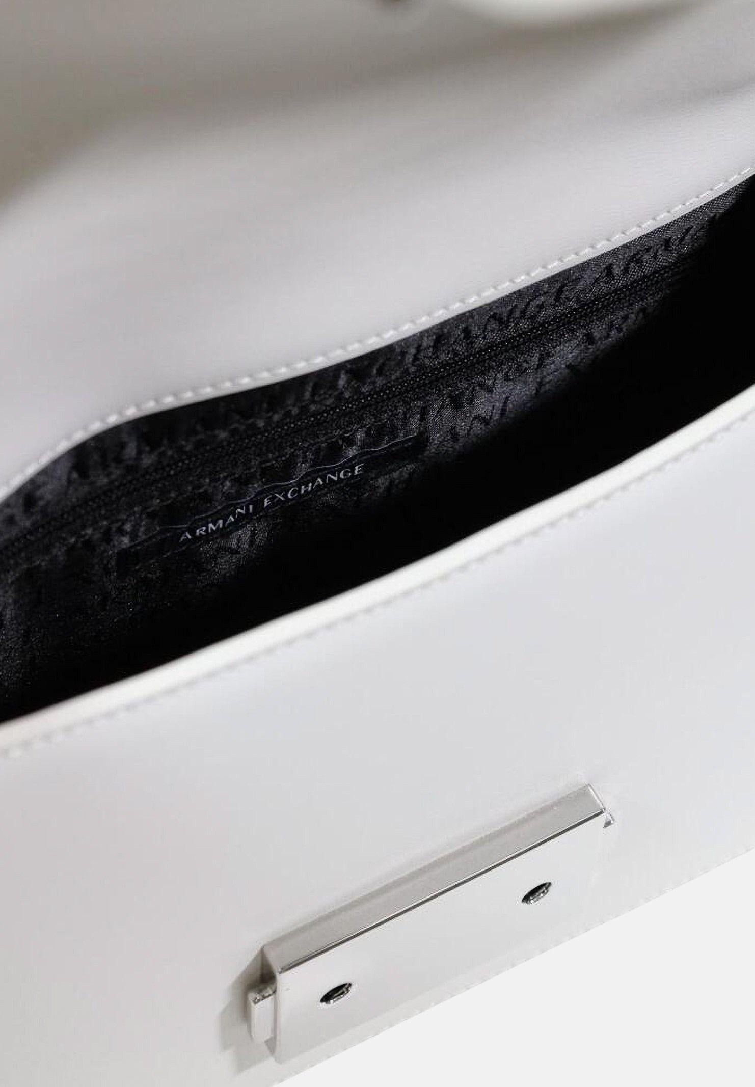 ARMANI EXCHANGE Borsa a tracolla bianca da donna con logo XW000070AF12039 U0011 ARMANI EXCHANGE 