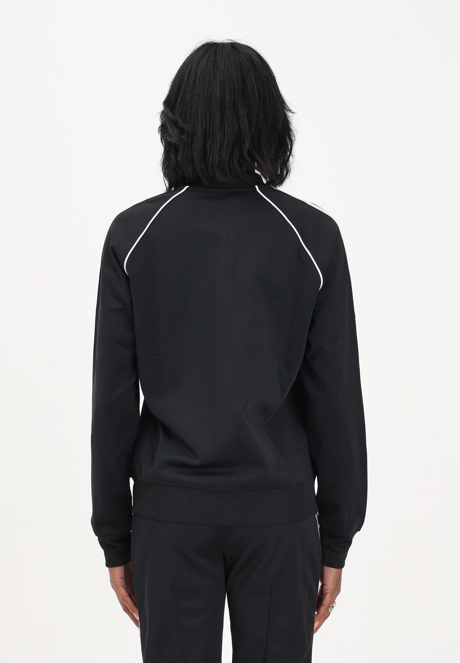 ADIDAS ORIGINALS Felpa con zip SST Classic nera da donna KD7986 . ADIDAS ORIGINALS 