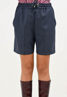 PINKO Shorts blu da donna in lana armaturata 105742A2SN G07 PINKO 
