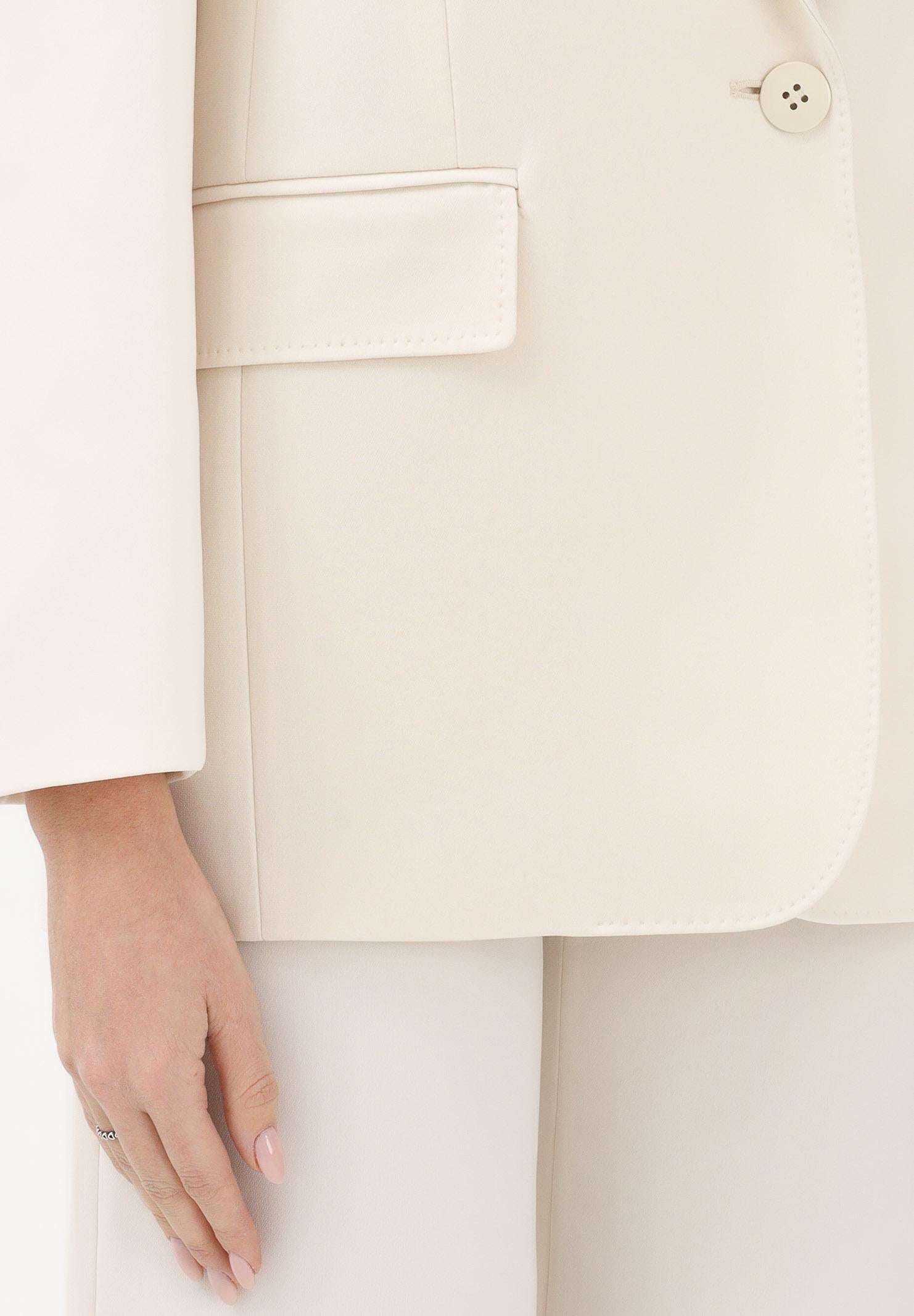 MAX MARA Giacca monopetto MSTBOSCO panna da donna 2616041025600 060 MAX MARA 