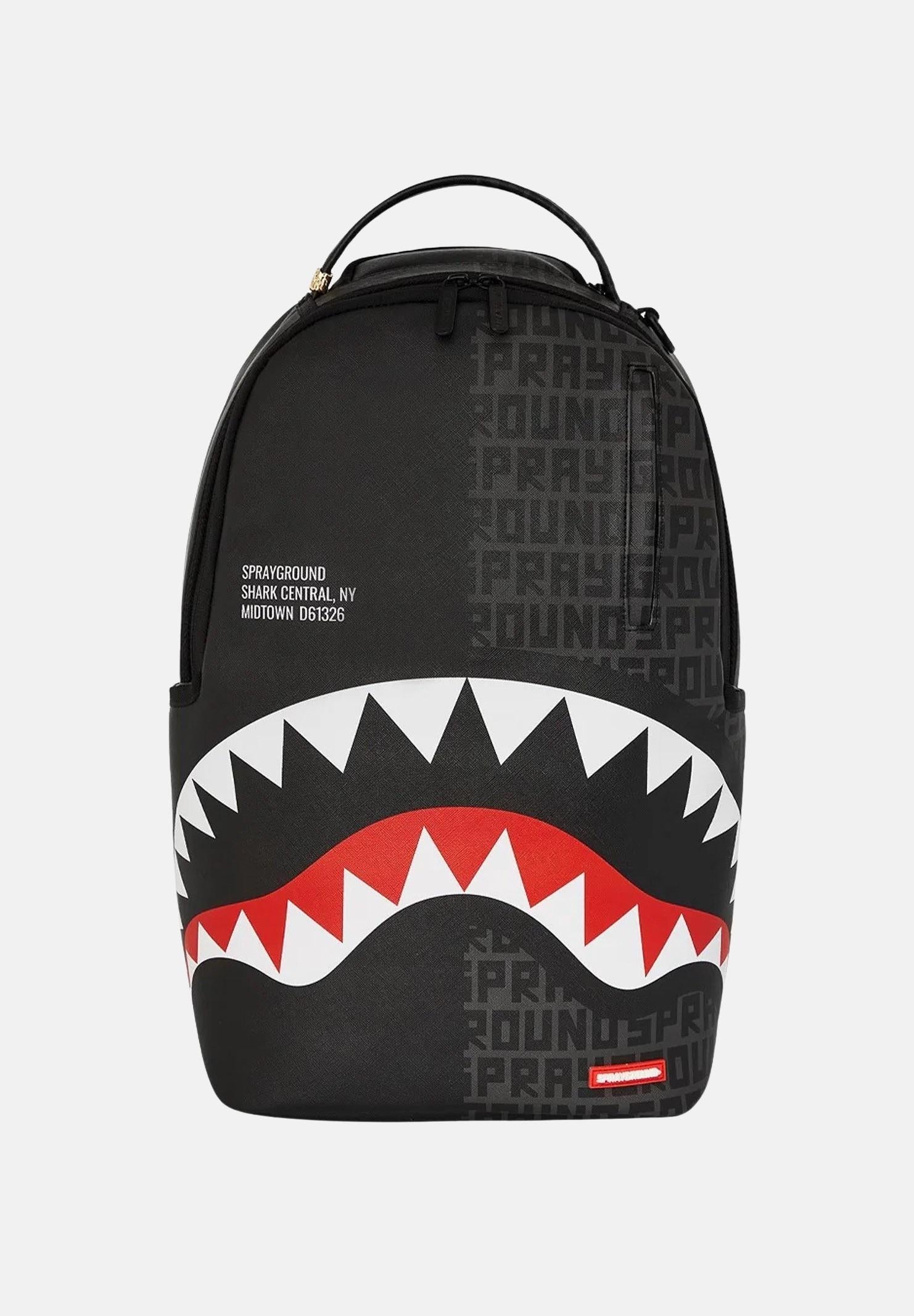 SPRAYGROUND Zaino SHARK CENTRAL SPLIT INFINITY DLXSV nero per uomo e donna 910B6249NSZ  SPRAYGROUND 