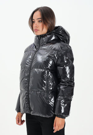 DSQUARED2 Piumino nero per donna, ragazzi e bambini con logo Maple Leaf DQ3042D0ADY DQ900 DSQUARED2 
