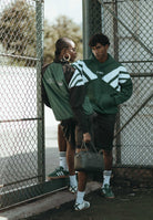 ADIDAS ORIGINALS Giacca a vento nera e verde da uomo JX3053  ADIDAS ORIGINALS 