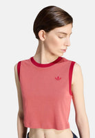 ADIDAS ORIGINALS Top cropped Heather Tank Team Victory Red  Preloved Scarlet  rosso da donna KS9954 . ADIDAS ORIGINALS 
