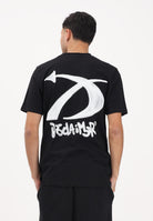 DISCLAIMER T-shirt a manica corta nera da uomo con stampa sul retro 26EDS55450 NE DISCLAIMER 