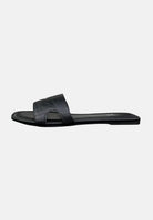 MARC ELLIS Ciabatte flat nere da donna con logo ME261C150 BX1 MARC ELLIS 