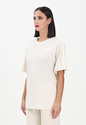 PUMA T-shirt a manica corta ESS TAPE panna da donna 685009 87 PUMA 