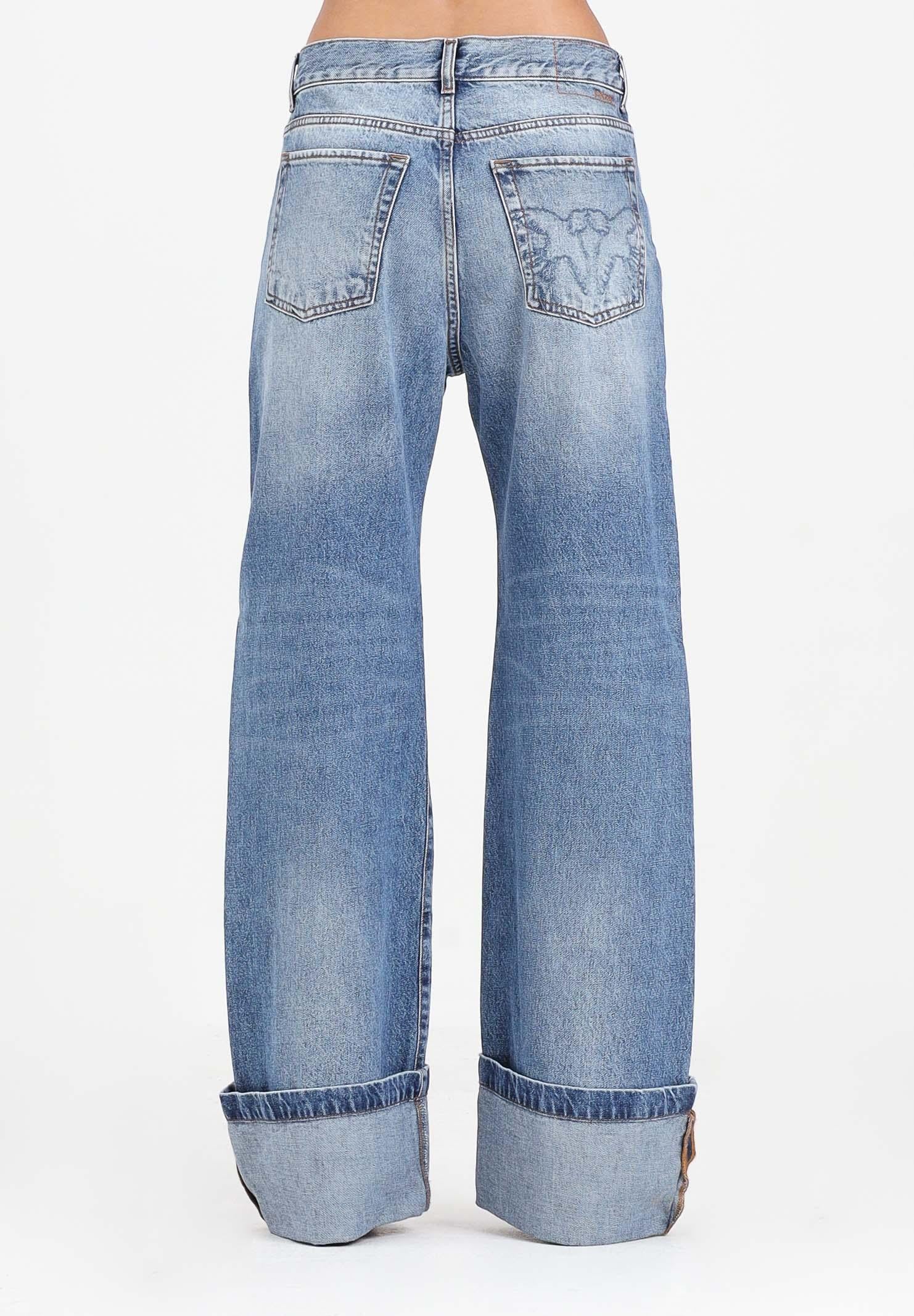 PINKO Jeans wide leg in denim chiaro da donna 105541A2RP PJD PINKO 