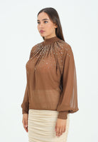 ALMA SANCHEZ Blusa Botes nocciola da donna AS2526030G 128 ALMA SANCHEZ 