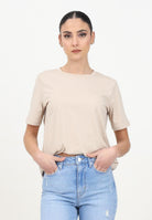 ONLY T-shirt a manica corta beige da donna 15270390 SILI ONLY 