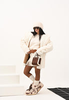 MARC ELLIS Borsa a mano Buby Suede S in morbido suede marrone da donna BUBY-SUEDE-S CO MARC ELLIS 