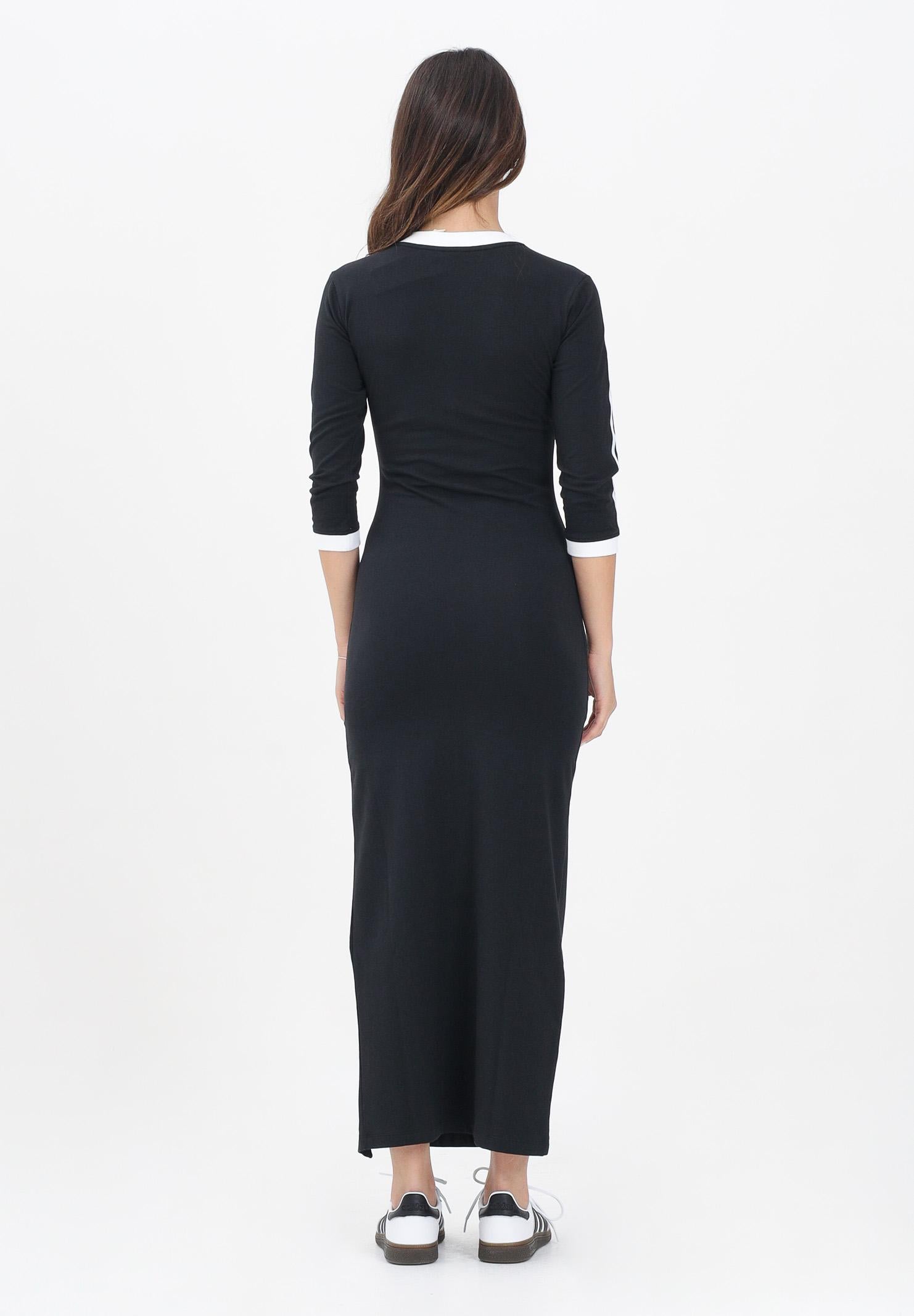 ADIDAS ORIGINALS Abito lungo adicolor Classics 3-Stripes nero da donna IK0439  ADIDAS ORIGINALS 