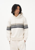 ARMANI EXCHANGE Felpa con cappuccio panna da uomo rifinita da stampa XM002053AF10818 U1074 ARMANI EXCHANGE 