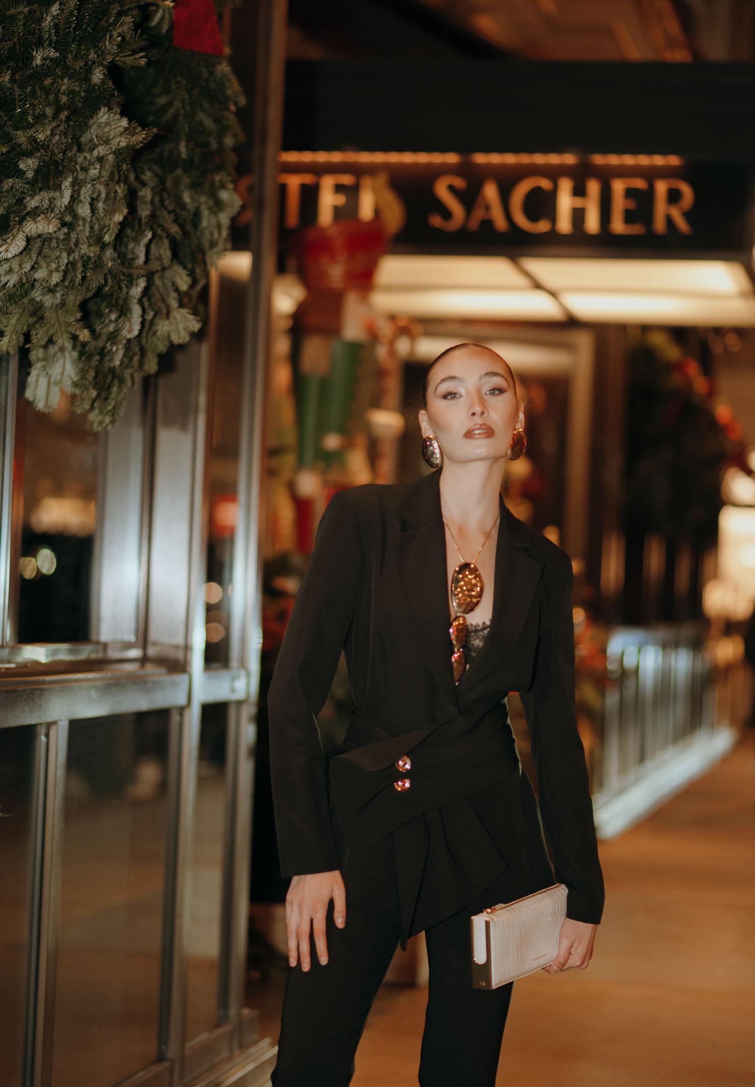 SANTAS Giacca ALLURE nera da donna PV2622 NE SANTAS 