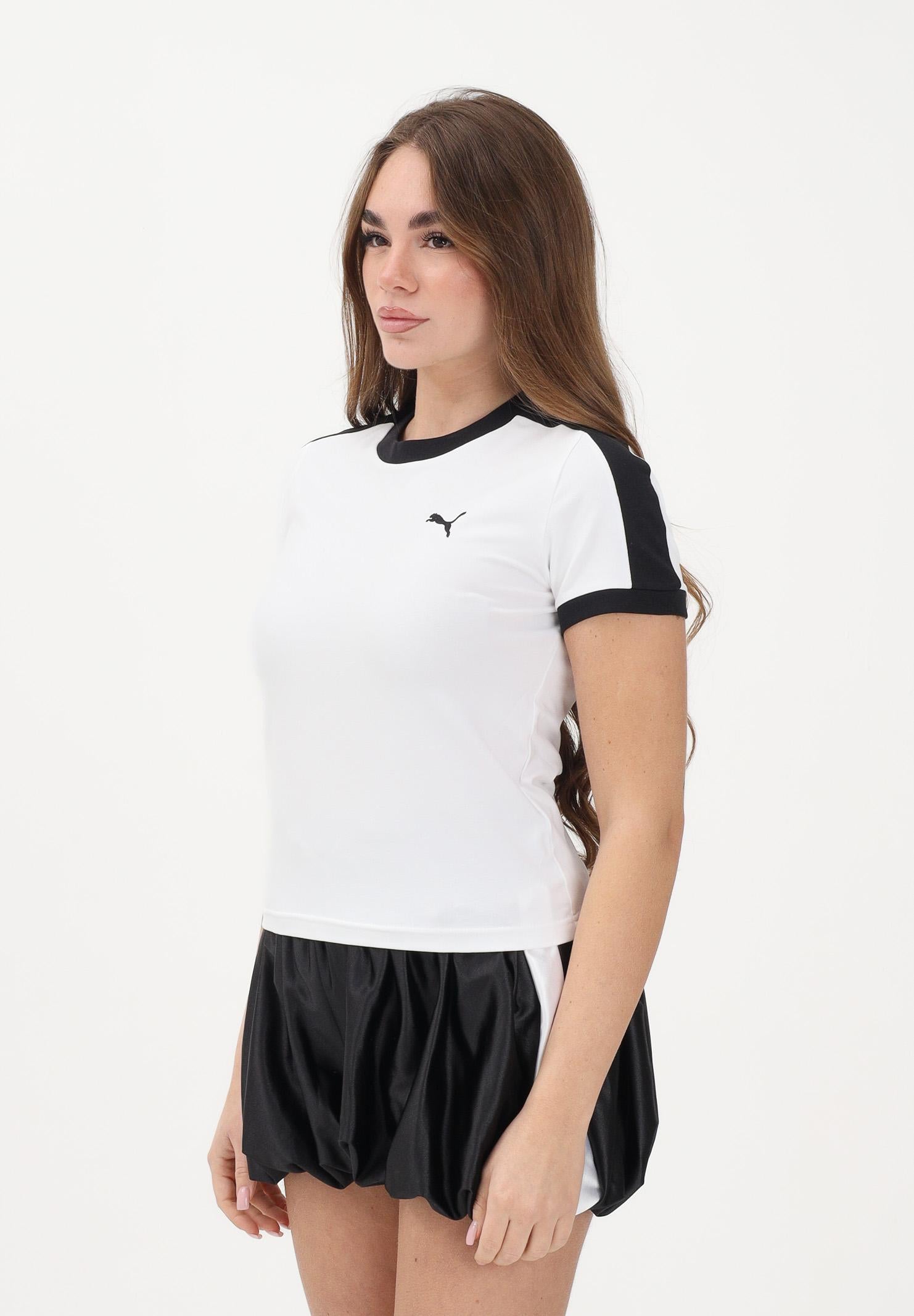 PUMA T-shirt a manica corta T7 bianca da donna 632129 02 PUMA 