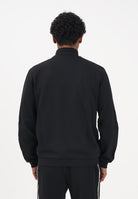 EA7 Felpa con zip nera da uomo caratterizzata da bande logate a contrasto 7M001479AF12660 UC001 EA7 