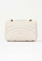 PINKO Borsa a tracolla Mini Love Bag Puff panna da donna in nappa con trapuntatura Butterfly 100039A1EX Z14Q PINKO 