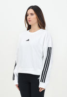 ADIDAS PERFORMANCE Felpa girocollo Essentials 3-Stripes French Terry bianca da donna JD5285  ADIDAS PERFORMANCE 