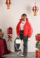 ADIDAS ORIGINALS Bomber Adicolor rosso da donna JX2966 . ADIDAS ORIGINALS 