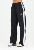 ADIDAS PERFORMANCE Pantalone sportivo Essentials 3-Stripes Open-Hem Fleece nero da donna JE1300  ADIDAS PERFORMANCE 