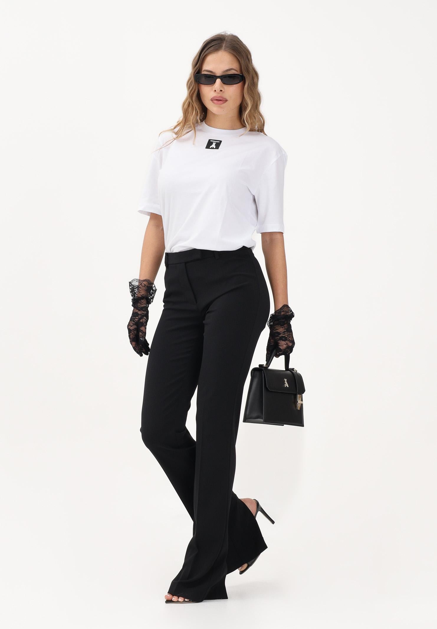 PATRIZIA PEPE Pantalone elegante nero da donna in crêpe 8P0781A6F5 K103 PATRIZIA PEPE 
