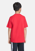 ADIDAS ORIGINALS T-shirt a manica corta Trefoil Loose rossa per bambino e bambina KE2875 . ADIDAS ORIGINALS 
