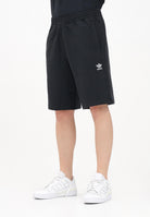 ADIDAS ORIGINALS Shorts sportivo Essentials Trefoil nero da uomo IY8520 . ADIDAS ORIGINALS 