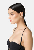 ELISABETTA FRANCHI Orecchini oro da donna con doppio logo<BR/> OR02A56E2 U95 ELISABETTA FRANCHI 