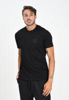 ARMANI EXCHANGE T-shirt a manica corta nera da uomo con patch logo XM001456AF10358 UC001 ARMANI EXCHANGE 