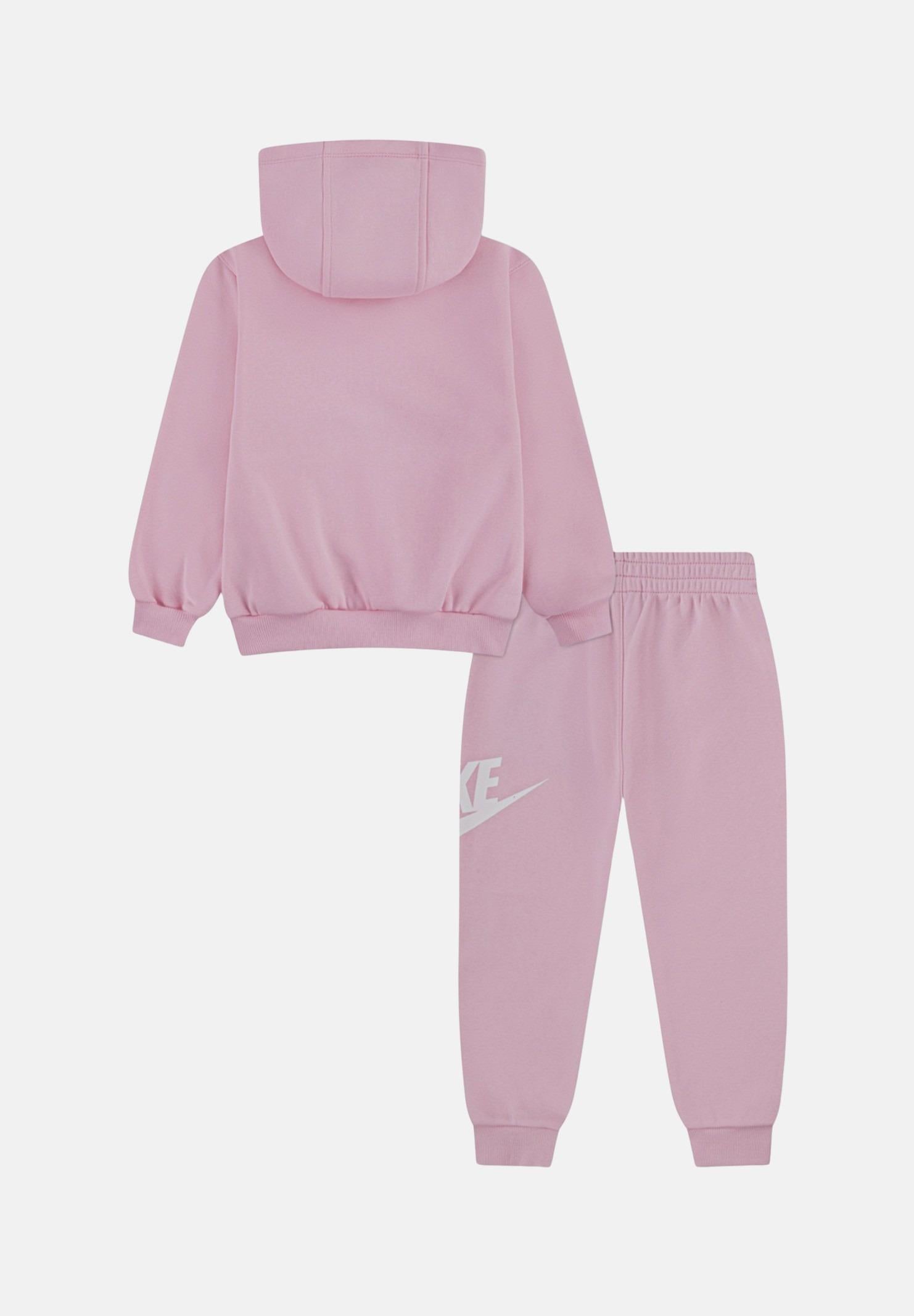 NIKE Tuta rosa da neonato con stampa logo 66L135 A0W NIKE 