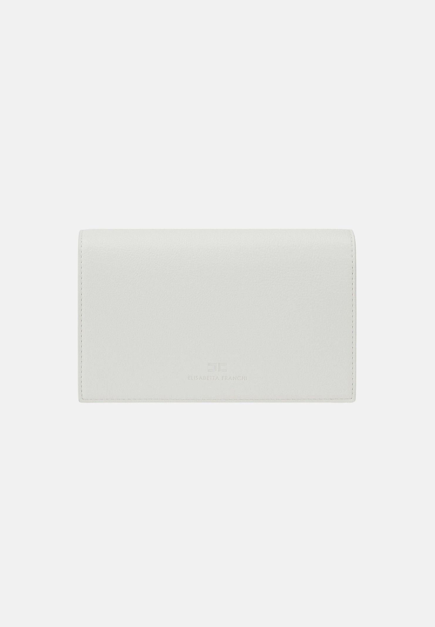 ELISABETTA FRANCHI Pochette burro da donna con logo BS40A61E2 193 ELISABETTA FRANCHI 