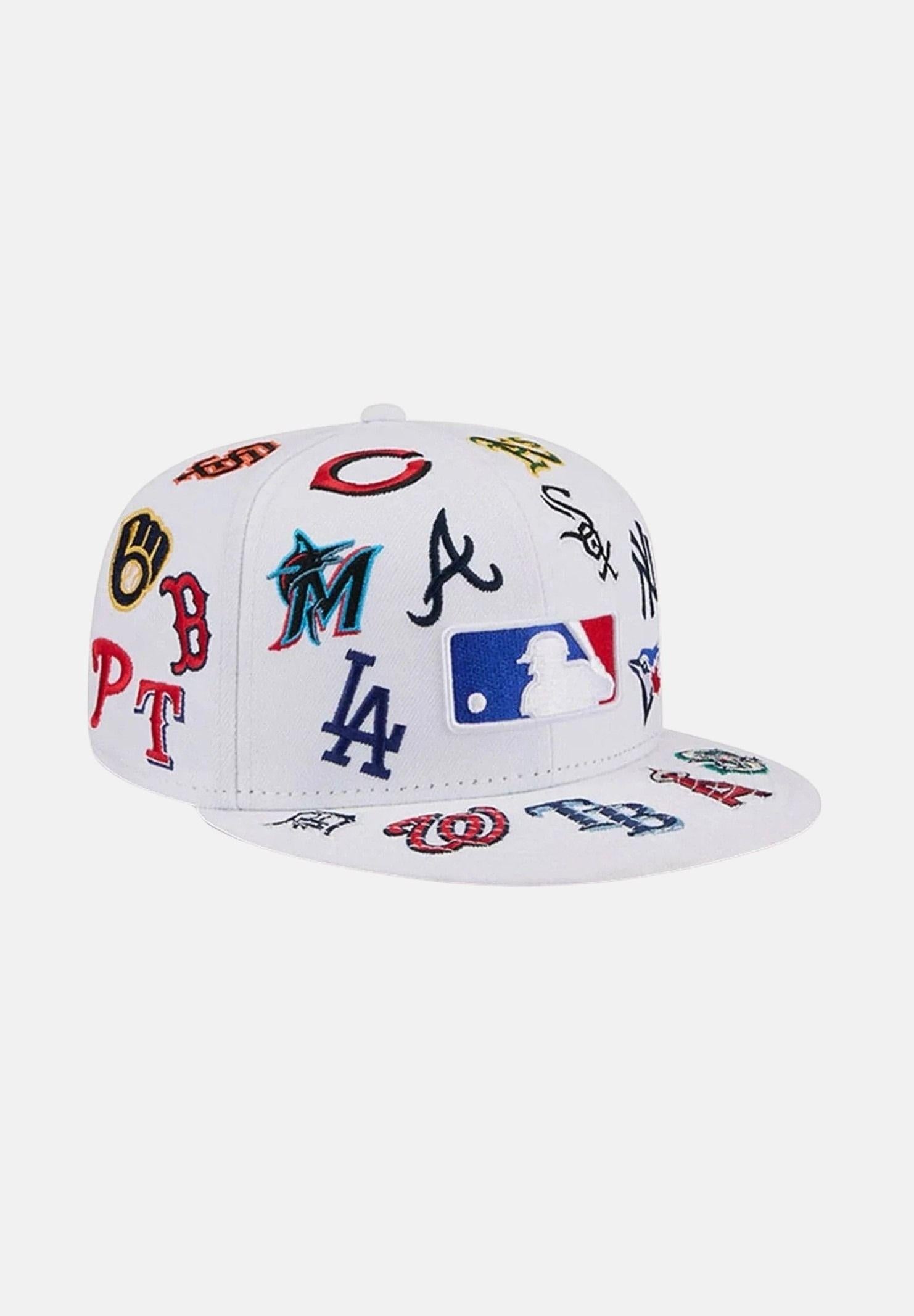 NEW ERA Cappello con visiera 59FIFTY Fitted MLB bianco per uomo e donna 60803293 . NEW ERA 