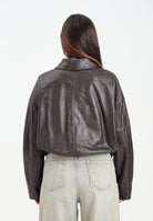 VICOLO Giubbotto di pelle marrone da donna TF0272 FU691 VICOLO 