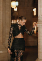 SANTAS Coordinato ÉTOILE NOIRE nero da donna PV2613 NE SANTAS 