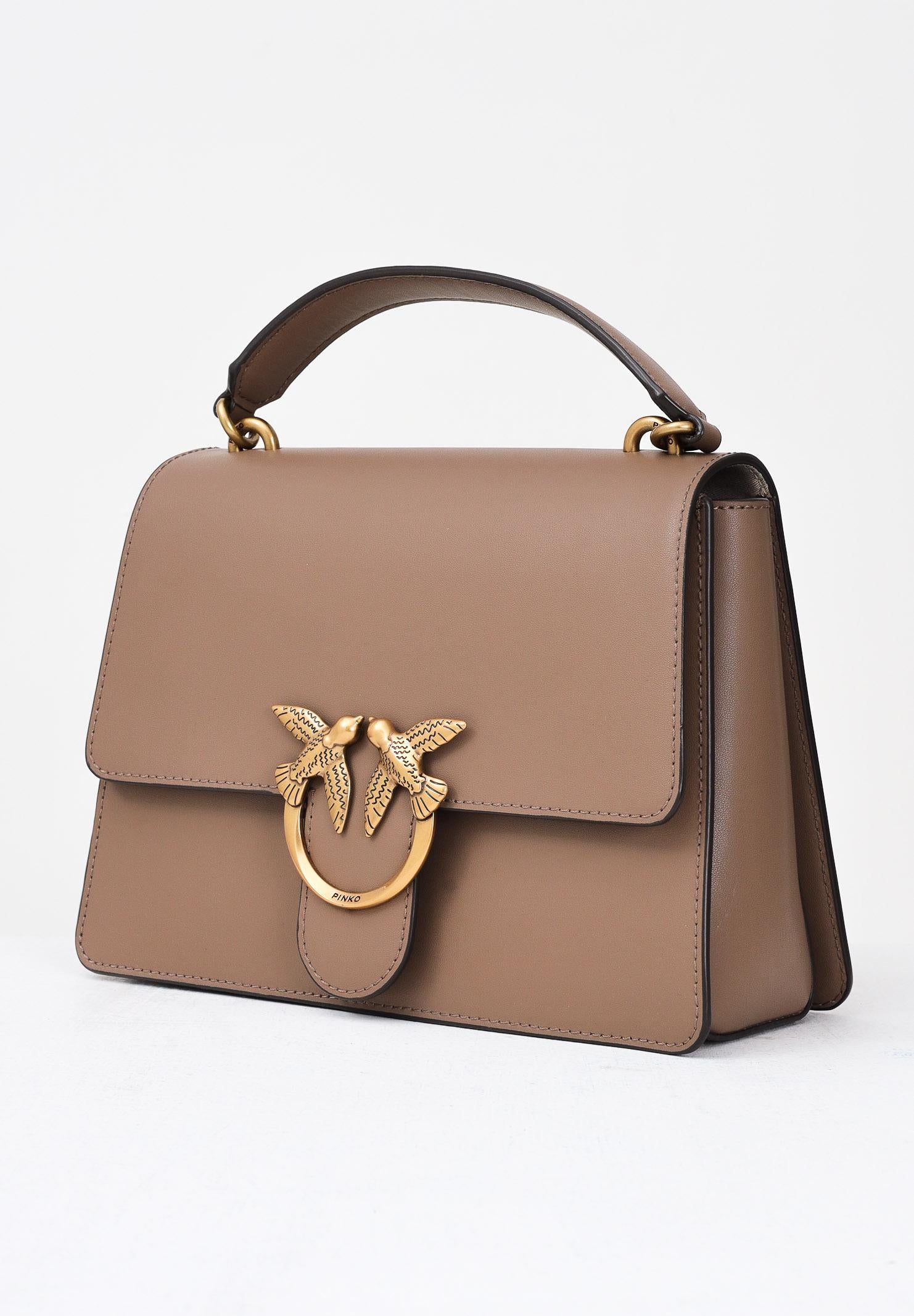 PINKO Borsa a mano Love Bag Top Handle Light marrone da donna 100066A0F1 D01Q PINKO 