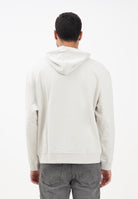 CALVIN KLEIN JEANS Felpa con cappuccio panna da uomo rifinita da logo LV04RC297G67U  CALVIN KLEIN JEANS 