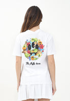 BARROW T-shirt a manica corta bianca per donna, ragazzi e bambini con maxi stampa sul retro S5BKJUTH070 002 BARROW 