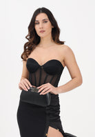 ELISABETTA FRANCHI Corpetto nero da donna in tulle TO05162E2 110 ELISABETTA FRANCHI 