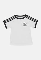 ADIDAS ORIGINALS T-shirt a manica corta 3 Stripes bianca e nera da neonato JE0519  ADIDAS ORIGINALS 
