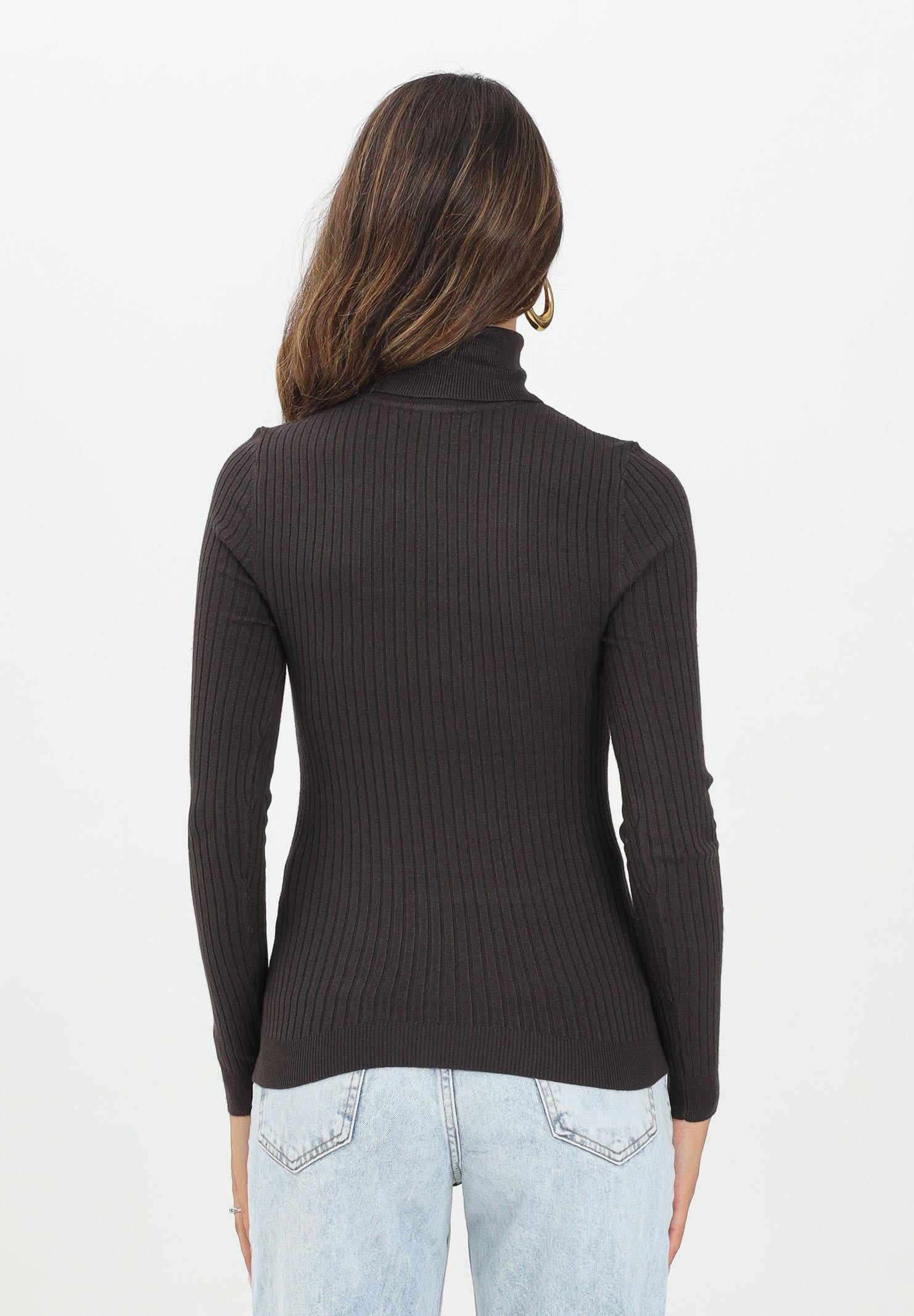 ONLY Maglioncino a collo alto marrone da donna 15165075 ChocolateTorte ONLY 
